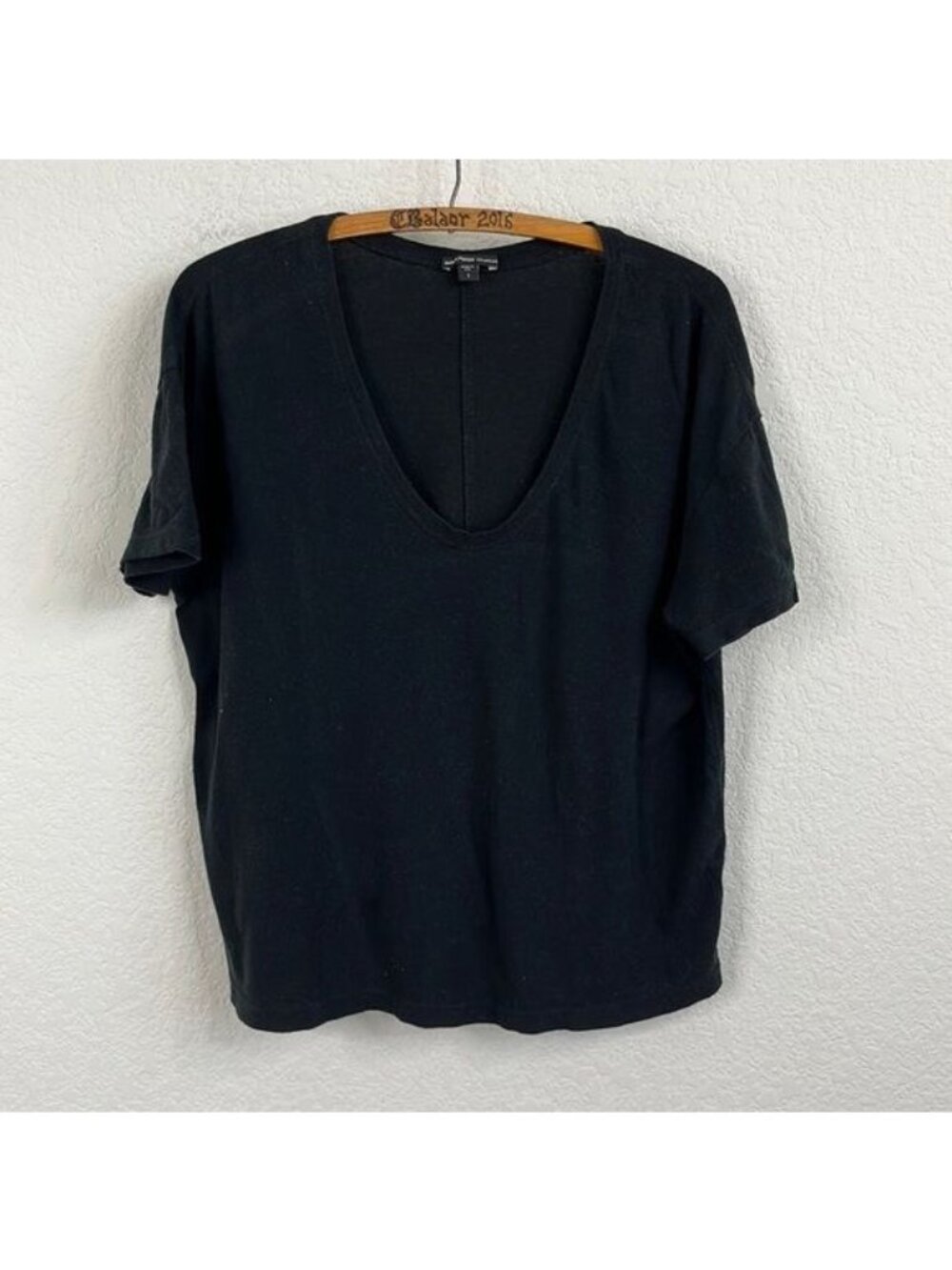 James Perse Oversized Scoop Slub T Tee Shirt